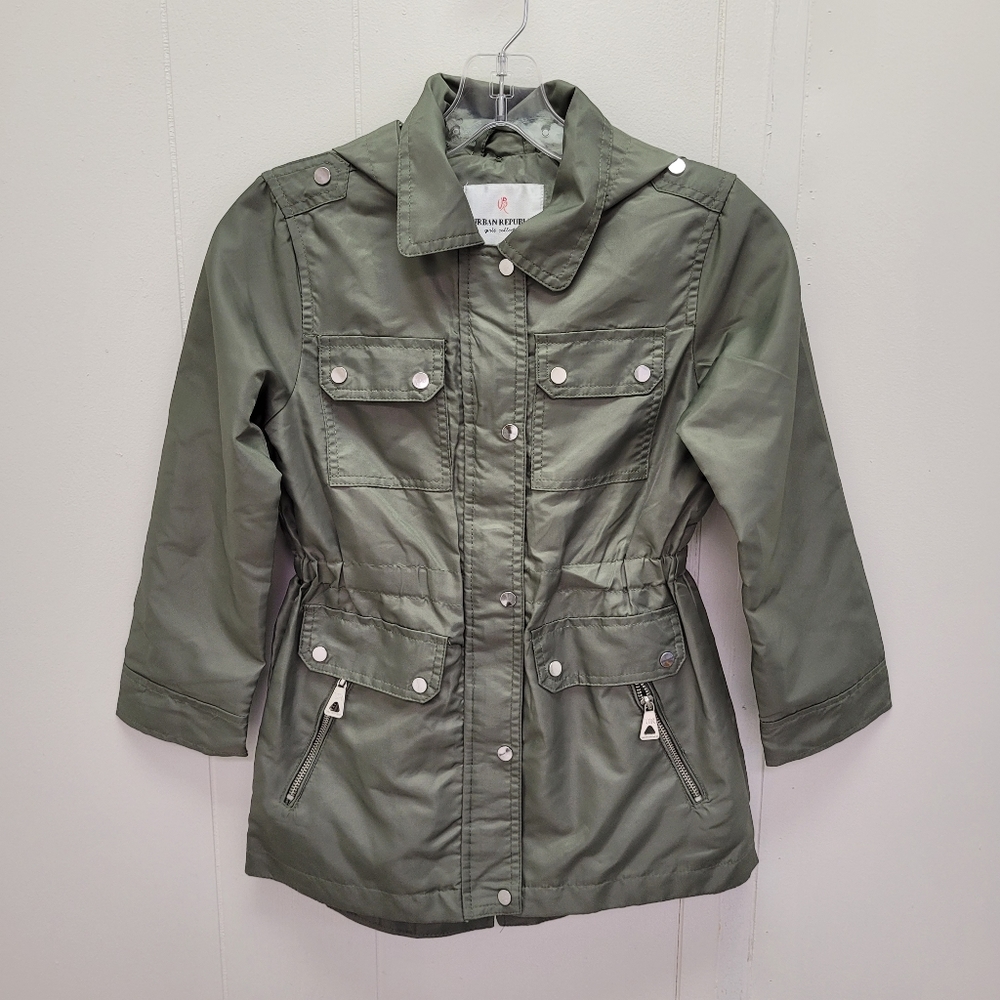 Urban Republic Girls Detachable Hoodie Rain Coat